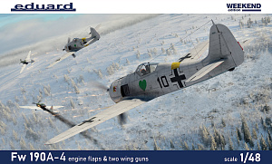 Model kit 1/48 Focke-Wulf Fw-190A-4 with engine flaps & 2-gun wings  Weekend edition (Eduard kits)