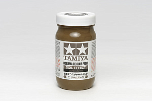 Diorama texture paint: SOIL EFFECT, DARK EARTH (250mL) (Tamiya)