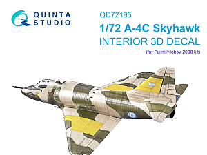 A-4C 3D-Printed & coloured Interior on decal paper (Fujimi/Hobby 2000)