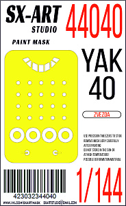 Paint Mask 1/144 Yak-40 (Zvezda)