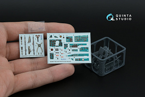 MiG-21MF Fishbed-J (Moscow plant) 3D-Printed & coloured Interior on decal paper (Eduard) (with 3D-printed resin parts)