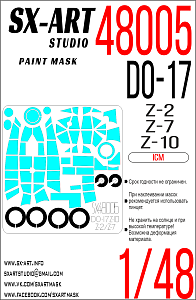 Paint Mask 1/48 Do 17Z-10 / Z-2 / Z-7 (ICM)