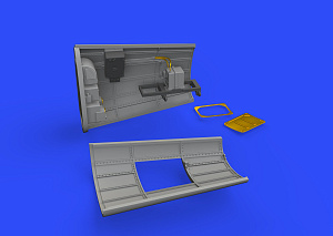 Additions (3D resin printing) 1/48 Messerschmitt Bf-109G-6 radio compartment (designed to be used with Tamiya kits)