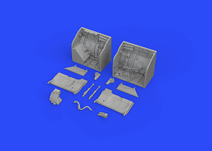 Additions (3D resin printing) 1/48 Mikoyan MiG-23ML main wheels bay (designed to be used with Eduard kits and Trumpeter kits)