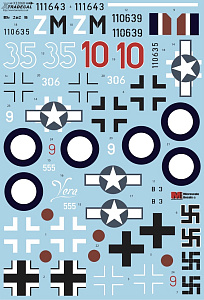 Decal 1/32 Messerschmitt Me-262B-1a (5) (Xtradecal)