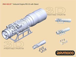 Additions (3D resin printing) 1/48 Collection of 4 sets for MiG-29 (Raymoco)