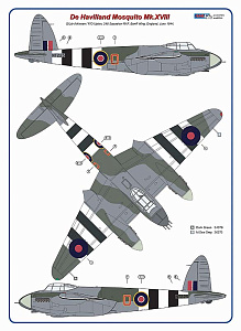 Additions (3D resin printing) 1/48 de Havilland Mosquito Mk.XVIII (designed to be used with Tamiya kits)