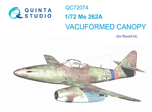 Me-262A vacuumed clear canopy (Revell)