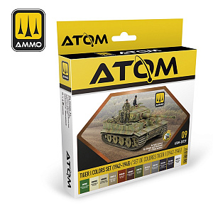 ATOM Tiger I Colors Set (1942-1945) 20 ml x 12 (Ammo Mig)