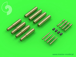 Aircraft detailing sets (brass) 1/72 Fairey Firefly-Hispano 20mm cannons with uncovered barrels 