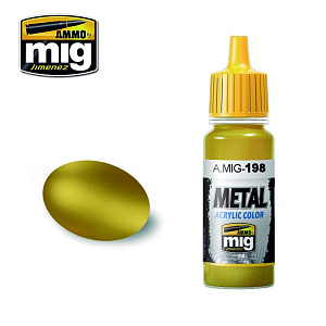 Acrylic paint METALLIC Gold (Ammo Mig) (17ml) 