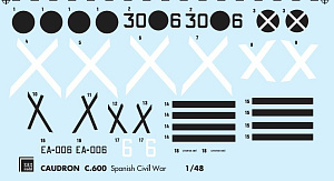 Model kit 1/48 Caudron C.600 Aiglon Spanish C.W. (resin kit) (SBS Model)