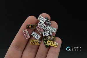 Western U.S. License Plates 1940-1950 (All kits) (with metal base)