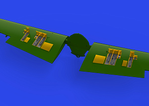 Additions (3D resin printing) 1/48 Grumman F4F-4 gun bays (3D-Printed) (designed to be used with Eduard kits)