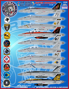 Decal 1/48 Air Wing All-Stars Boeing Super Hornets Pt.V (Furball Aero-Design)