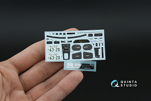 Nissan Silvia S13 K-s 3D-Printed & coloured Interior on decal paper (Tamiya) (with metal sticker parts)