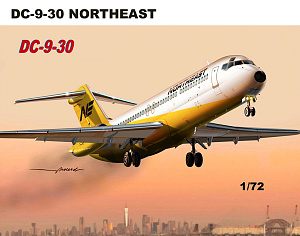 Aircraft kits 1/72 Douglas DC-9 Northeast (DC-9-30) (Mach 2)
