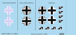 Decal 1/72 Fw 190A-5 national insignia (EDU)