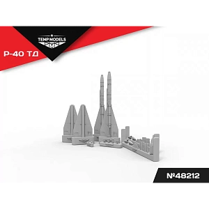 Additions (3D resin printing) 1/48 HIGHLY DETAILED MISSILE R-40 TD (Temp Models)