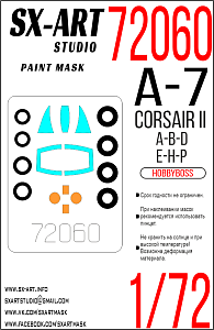 Paint Mask 1/72 A-7P Corsair II (Hobbyboss)