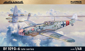 Model kit 1/48 Messerschmitt Bf-109G-6 late series ProfiPACK (Eduard kits)