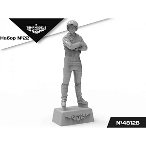 Figures (resin) 1/48 PILOTS OF THE Russian Aerospace Forces (PPK-3, ZSH-7) Set No. 22 (Temp Models)