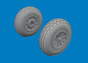 Additions (3D resin printing) 1/72 North-American P-51D Mustang wheels block tread 1/72 (designed to be used with Arma Hobby kits)