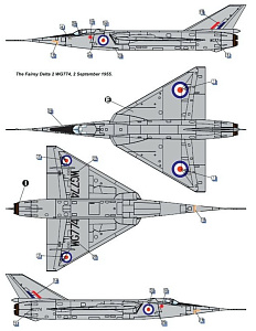 Model kit 1/48 Fairy Delta 2 British Supersonic Aircraft (Dora Wings)