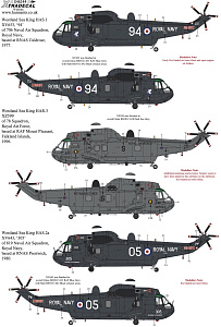 Decal 1/48 Westland Sea King Collection Pt2 (7) (Xtradecal)
