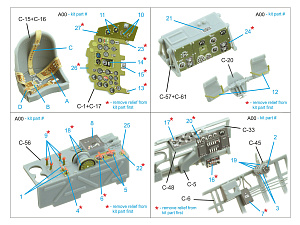 Mitsubishi J2M3 Raiden 3D-Printed & coloured Interior on decal paper (Zoukei Mura)