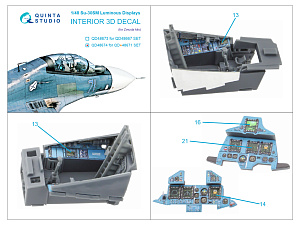 Su-30SM  luminous displays for QD+48671 set (Zvezda)