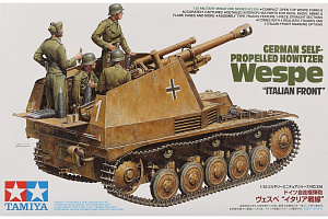 Model kit 1/35 German Self-Propelled Howitzer Wespe “Italian Front” (Tamiya) (damage box)¶