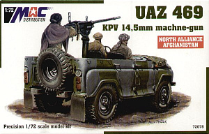 Model kit 1/72 Soviet UAZ-469 with KPV 14.5mm machine gun (MAC Distribution)