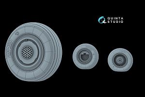 Su-30SM Wheels set with weighted tires (Zvezda)
