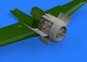 Additions (3D resin printing) 1/48 Focke-Wulf Fw-190A-3 engine (designed to be used with Eduard kits)