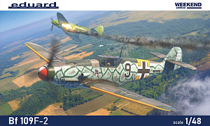 Model kit 1/48 Messerschmitt Bf-109F-2 (Weekend edition) (Eduard kits)