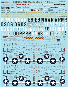 Decal 1/48 Colors & Marking of North-American P-51s Part I (Furball Aero-Design)