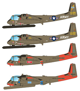 Decal 1/72 Grumman OV-1 Mohawk (Caracal Models)