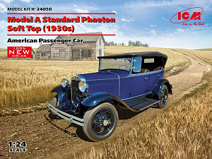 Model kit 1/24 Model A Standard Phaeton Soft Top (1930s) (ICM)