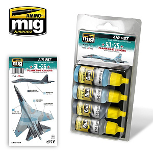 SU-35 Flanker-E Colors (also for SU-27 and SU-34)(Ammo Mig) (4x17ml) 