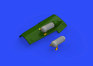 Additions (3D resin printing) 1/48 Messerschmitt Bf-109G-6/U4 tropical filter (designed to be used with Tamiya kits) 