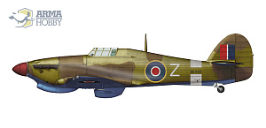 Model kit 1/72 Hawker Hurricane Mk.IIb (Arma Hobby)
