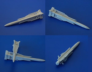 Additions (3D resin printing) 1/72 Aircraft guided missile Kh-31AD with launcher AKU-58 (Advanced Modeling) 