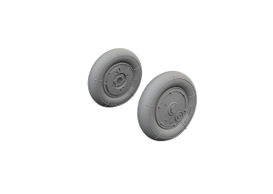 Additions (3D resin printing) 1/72 Avia S-199 wheels 3D-Printed (designed to be used with Eduard kits) 