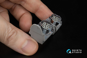 L-39C 3D-Printed & coloured Interior on decal paper (Trumpeter) (Small version) (with 3D-printed resin parts)