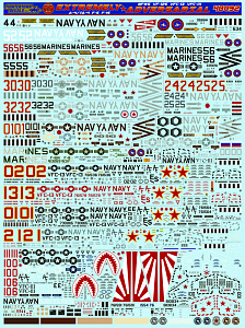 Decal 1/48  Extremely Adversarial. Douglas A-4E, A-4F, TA-4J Skyhawk, Lockheed-Martin F-16N, Northrop F-5E, F-5F