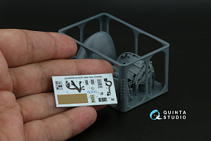 Ка-52М radar bay with nose cone (Quinta Models) (with 3D-printed resin parts)