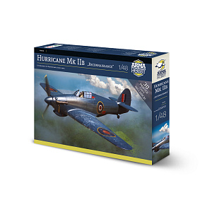 Model kit 1/48 Hurricane Mk IIb Reconnaissance (3x camo) (Arma Hobby)