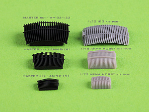 Aircraft detailing sets (brass) 1/72 PZL P.11c - oil cooler (designed to be used with Arma Hobby kits) 