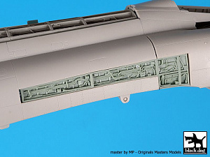 Additions (3D resin printing) 1/48 McDonnell F-4B Phantom electronics (designed to be used with Tamiya kits) 